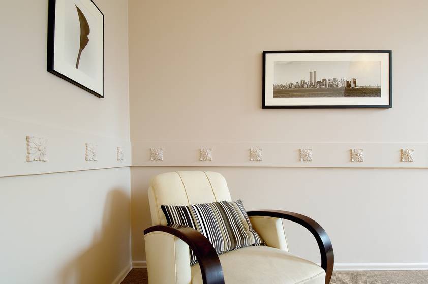 Rozeta na borduri kot okras